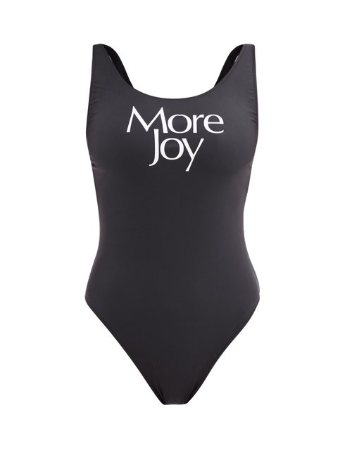 More Joy By Christopher Kane – More Joy Scoop-neck Swimsuit Black Beachwear