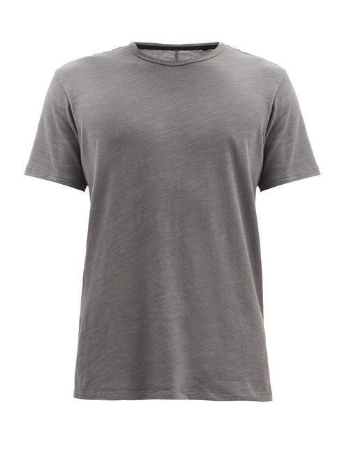 Flame Crew-neck Slubbed-cotton Jersey T-shirt