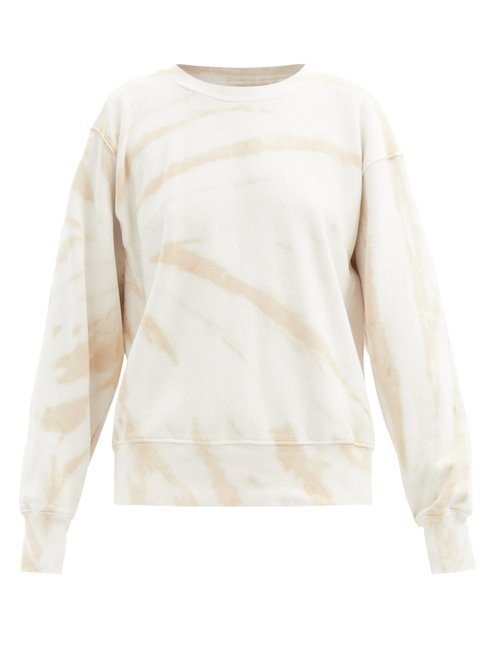 Les Tien - Tie-dye Brushed-back Cotton Sweatshirt Beige