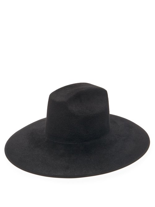 Gucci - Wide-brimmed Felt Hat - Mens - Black