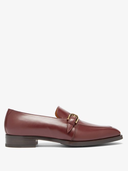 Zola Buckled Leather Loafers