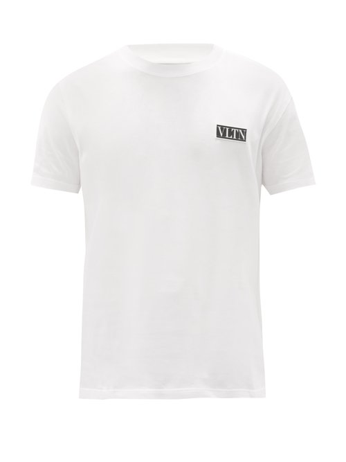 Vltn Logo-patch Cotton-jersey T-shirt
