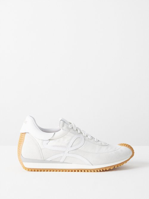Loewe - Flow Runner Shell And Suede Trainers White