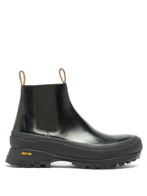 Jil Sander - Exaggerated-sole Leather Chelsea Boots Black