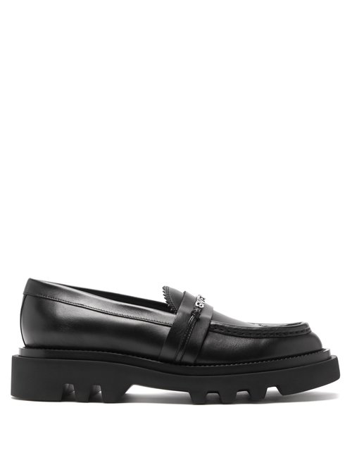 Givenchy - Elba Chunky-sole Leather Loafers - Womens - Black