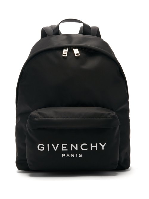 Givenchy - Urban Logo-print Canvas Backpack - Mens - Black White