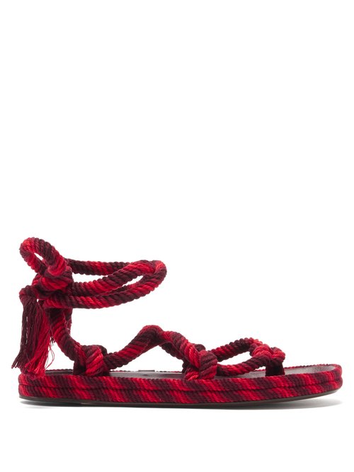 Isabel Marant - Erol Rope Sandals Red Multi