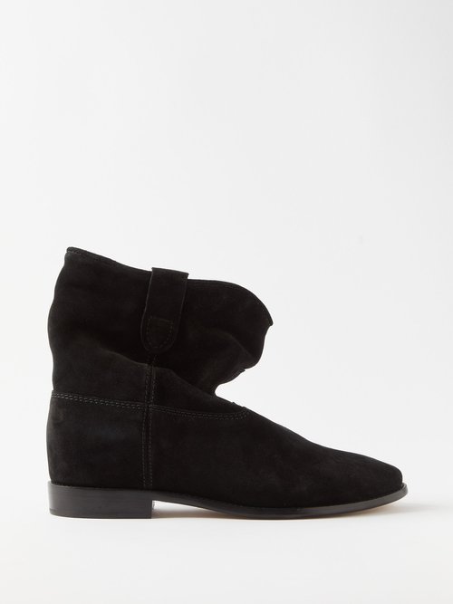 Isabel Marant - Crisi Suede Ankle Boots Black