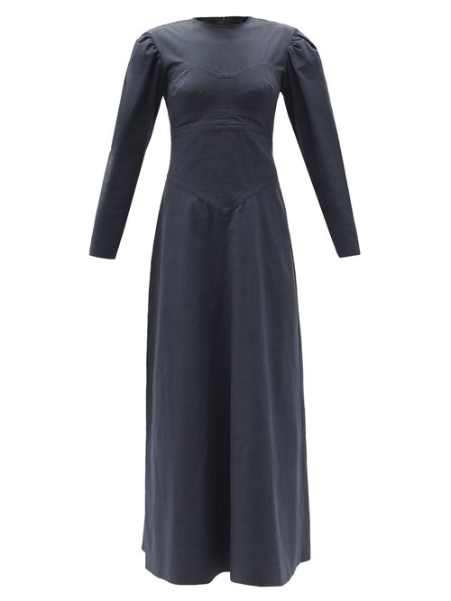 Isabel Marant Taylin Panelled Cotton Maxi Dress