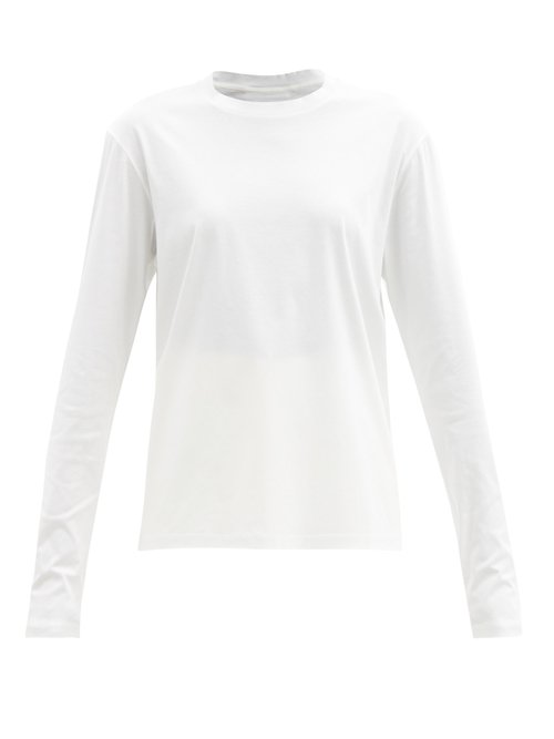 Jil Sander - Long-sleeved Cotton-jersey T-shirt White