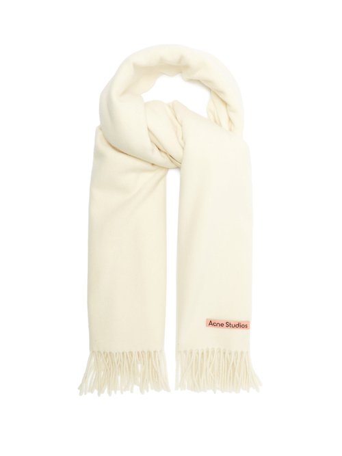 Acne Studios - Canada New Fringed Wool Scarf - Mens - White