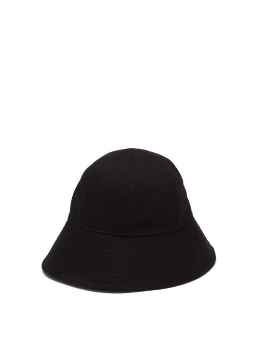 Jil Sander - Cotton-herringbone Bucket Hat - Mens - Black