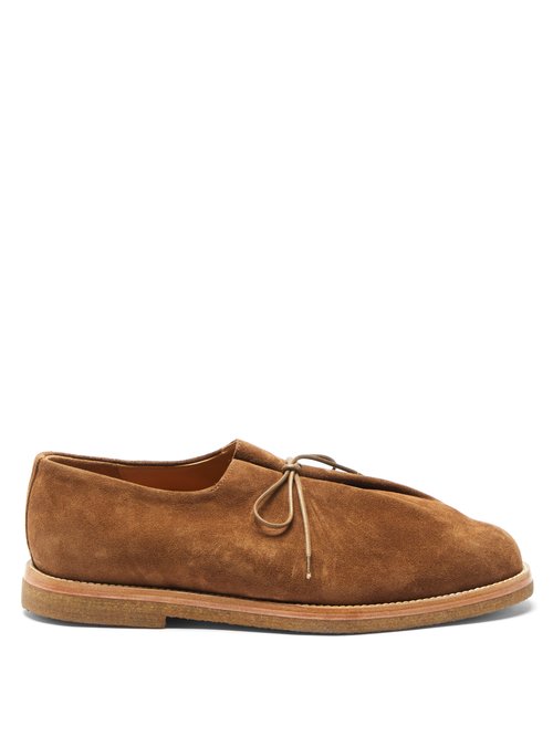 Jacques Soloviere - Ray Lace-up Suede Derby Shoes - Mens - Brown