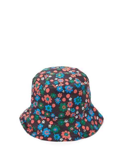 Marni - Floral-print Cotton Bucket Hat - Mens - Multi