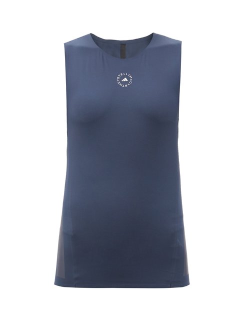 Adidas By Stella Mccartney – Supportcore Jersey Performance Tank Top Navy