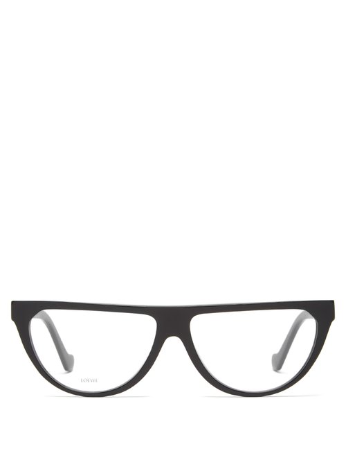 Loewe - D-frame Acetate Glasses - Womens - Black
