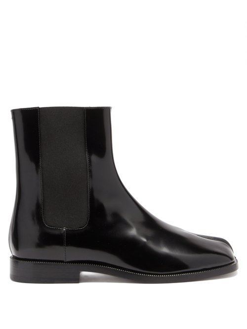 Maison Margiela – Tabi Split-toe Leather Chelsea Boots Black