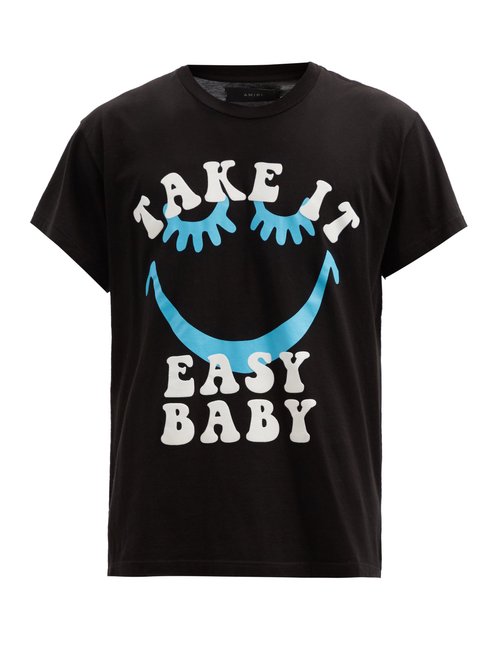 Amiri Green A Love Movement Edition 'take It Easy' T-shirt In Tennis Green  | ModeSens