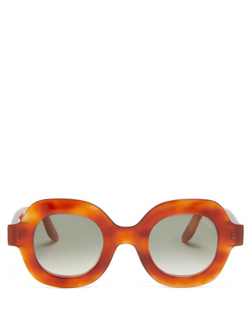 Lapima - Catarina Oversized Square Acetate Sunglasses - Womens - Tortoiseshell