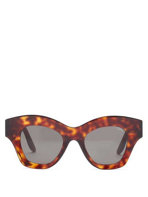 Lapima - Tessa Cat-eye Acetate Sunglasses - Womens - Tortoiseshell