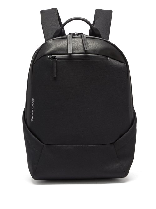 Troubadour - Explorer Apex Compact Faux-leather Backpack - Mens - Black