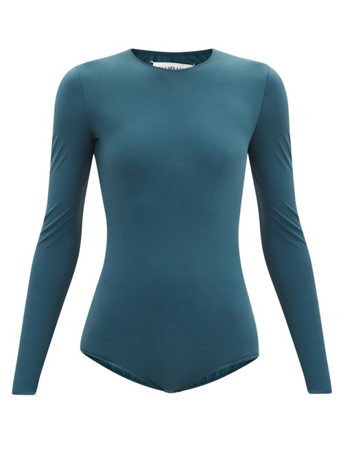 Buy Maison Margiela - Stretch-jersey Bodysuit Dark Green online - shop best Maison Margiela 