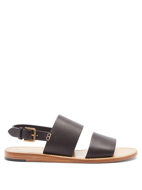 Dolce & Gabbana Leathers BACK-STRAP LEATHER SANDALS