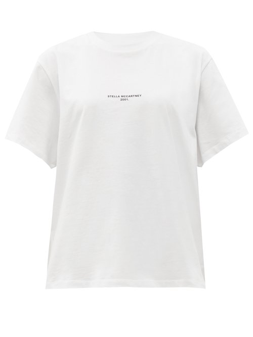Stella Mccartney - Logo-print Organic-cotton T-shirt White