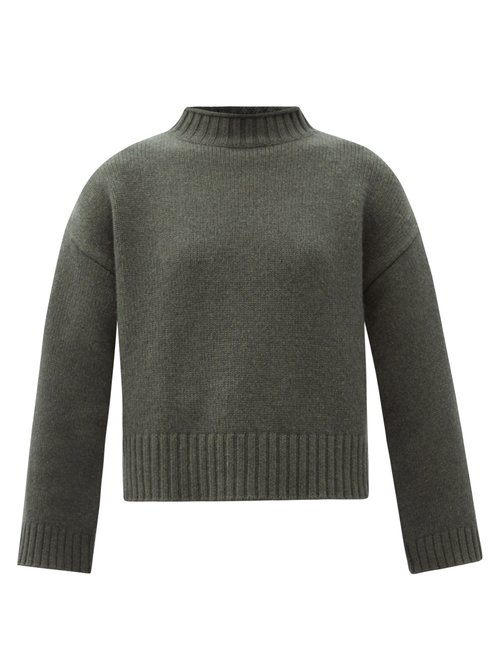 Extreme Cashmere - No.163 Ken Stretch Cashmere Sweater Khaki
