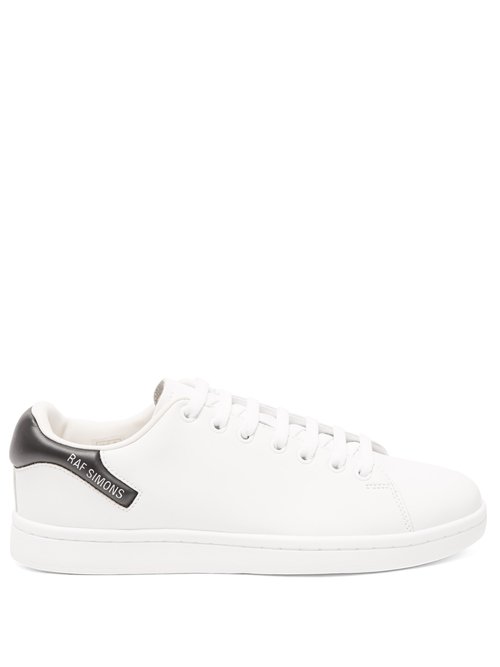 Raf Simons - Orion Faux-leather Trainers White Black