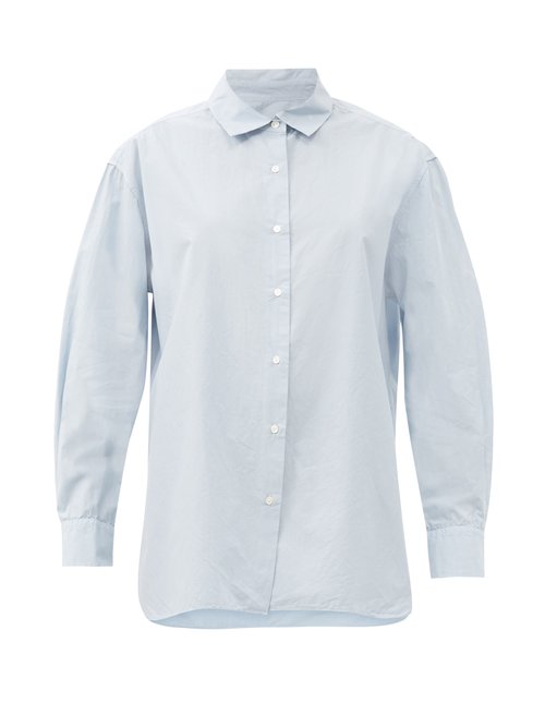 Nili Lotan - Yorke Cotton-poplin Shirt Light Blue