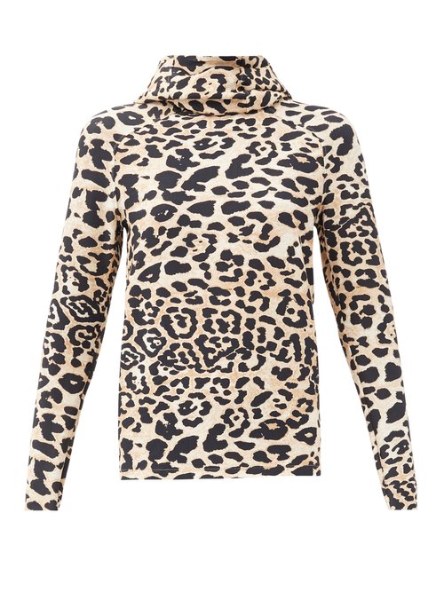 Paco Rabanne - Leopard-print Hooded Jersey Sweatshirt Leopard
