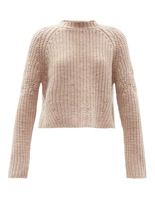 Brock Collection - Sophie Rib-knitted Cashmere Sweater Light Pink