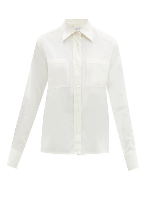 Buy Lemaire - Chest-pocket Cotton-batiste Shirt Ivory online - shop best Lemaire 
