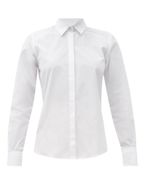 Bourrienne Paris X - New Feerie Cotton-poplin Shirt White