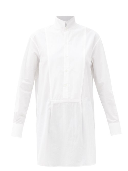 Bourrienne Paris X - Vii Muse Cotton-poplin Longline Shirt White
