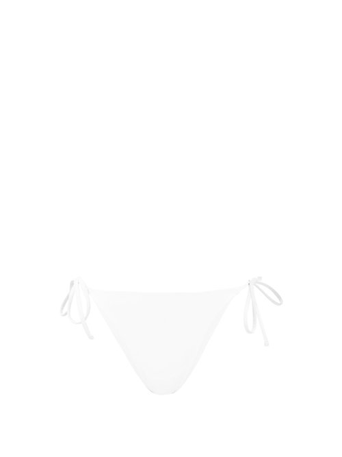 Fisch - Chanzy Recycled-fibre Side-tie Bikini Briefs White Beachwear