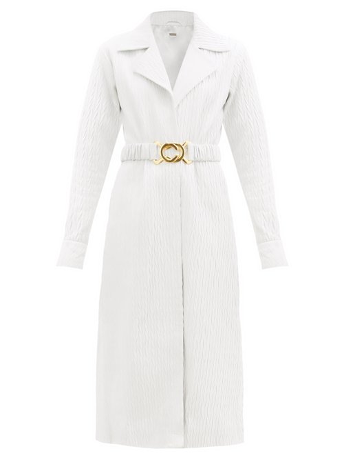 Dodo Bar Or – Mia Tailored Textured-leather Dress White
