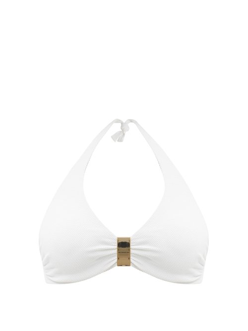Melissa Odabash - Provence Halterneck Underwired Bikini Top White Beachwear