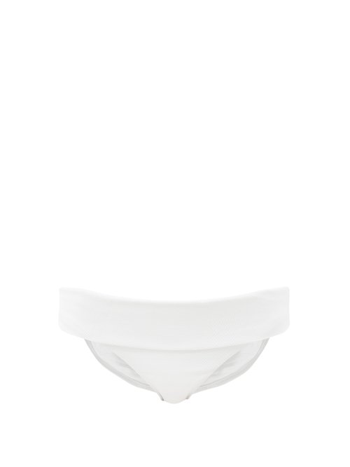 Buy Melissa Odabash - Provence Low-rise Piqué Bikini Briefs White online - shop best Melissa Odabash swimwear sales