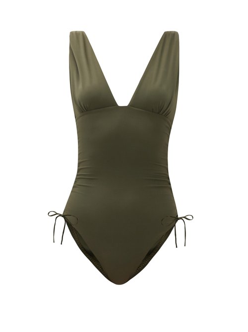 Melissa Odabash - Chile Ruched Swimsuit Dark Green Beachwear