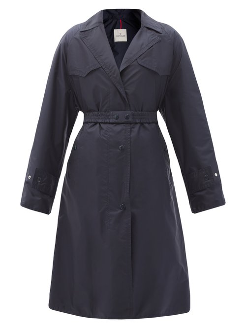 Moncler - Rutilicus Belted Shell Trench Coat Navy | Coshio Online Shop