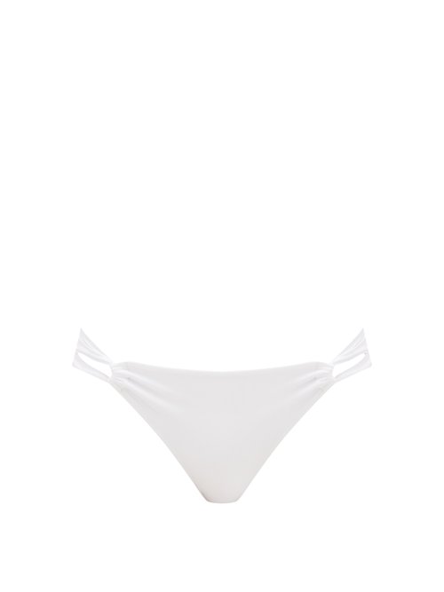 Sara Cristina - Narcissus Gathered-side Bikini Briefs White Beachwear