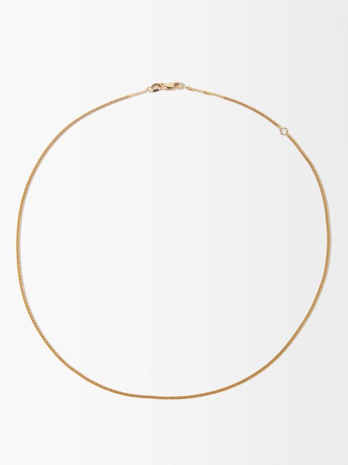 Jade Trau No. 40 18kt Gold Curb-link Chain Necklace