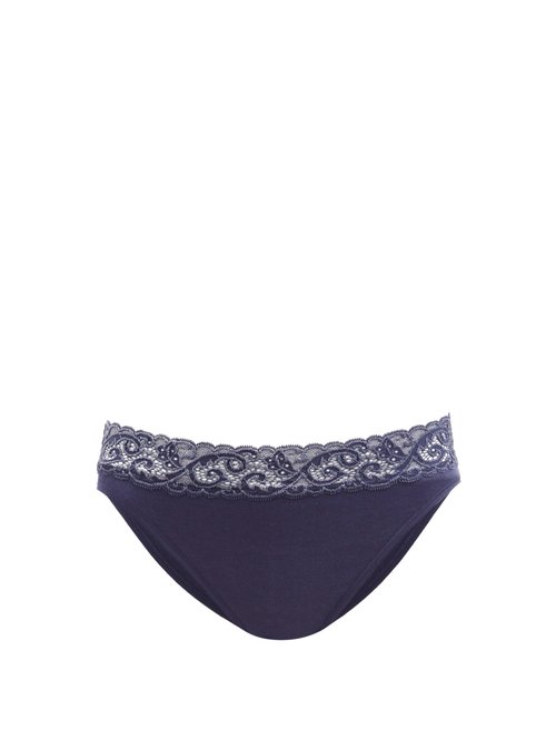 Hanro MOMENTS LACE-TRIMMED BRIEFS