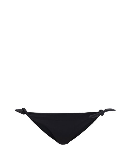 Mara Hoffman - Sita Side-tie Recycled Fibre-blend Bikini Briefs Black Beachwear