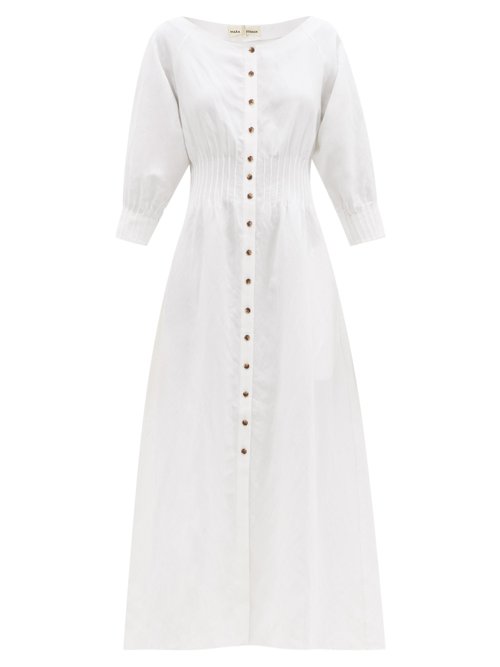Mara Hoffman – Amia Darted Lyocell-blend Midi Dress White