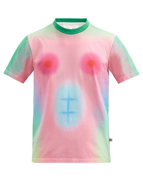 Buy WALTER VAN BEIRENDONCK Ghost Cotton T-shirt - Pink At 40% Off