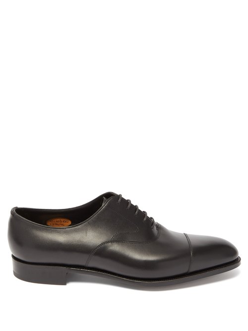Edward Green - Berkeley Leather Oxford Shoes - Mens - Black