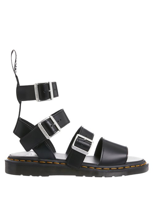 Rick Owens X Dr. Martens Gryphon Buckled Leather Gladiator Sandals In ...